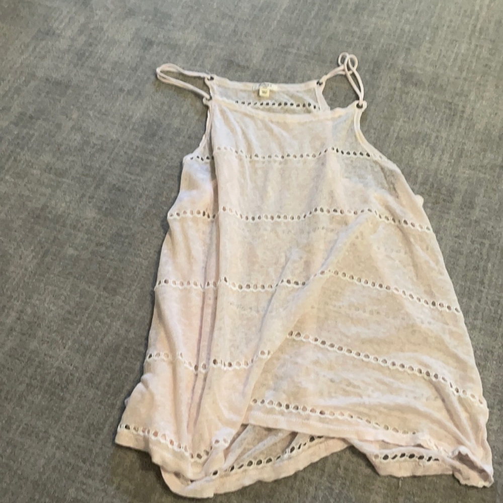 Sheer pink tank
